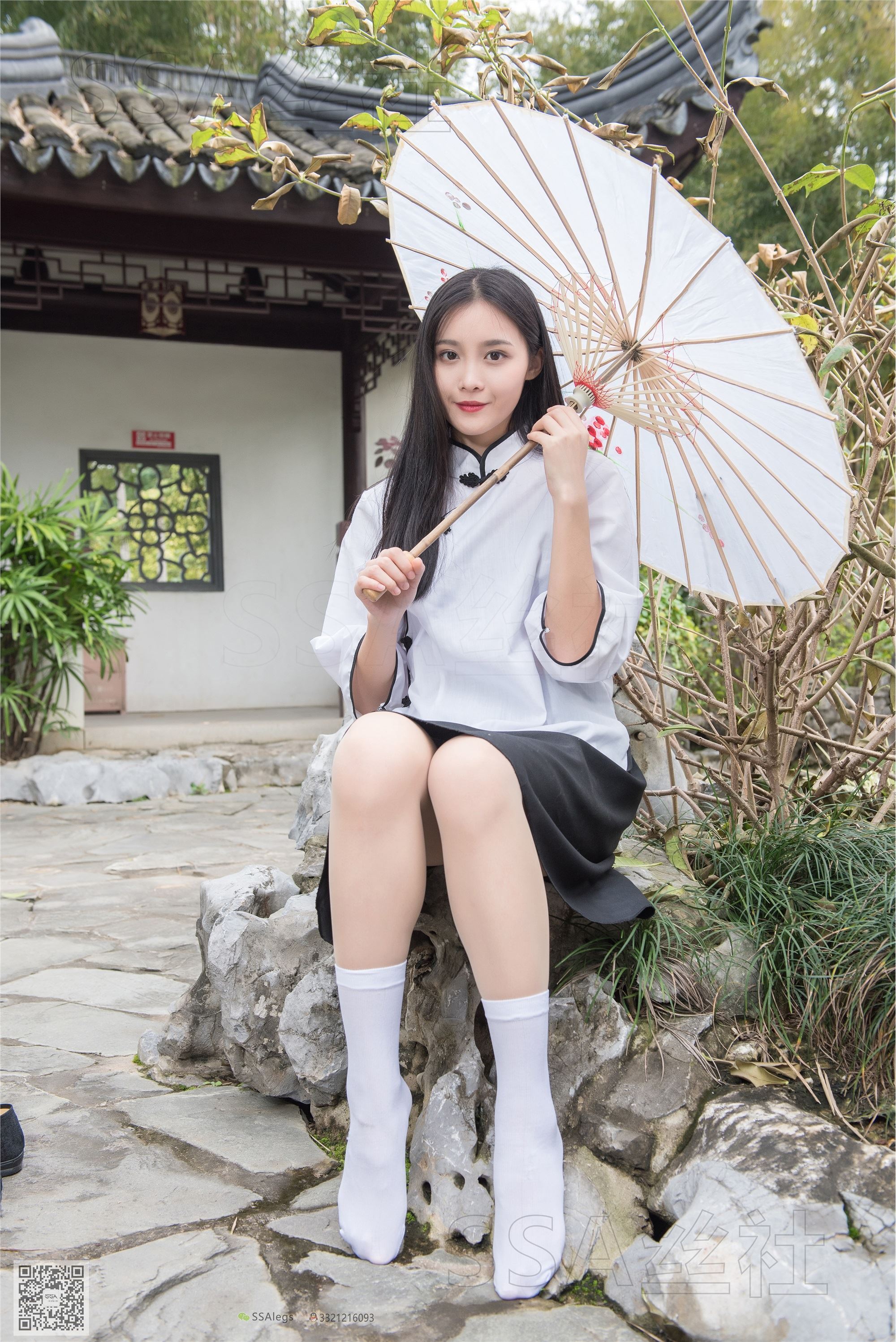 SSA丝社 超清写真 NO.068 君君 民国学妹肉丝白袜